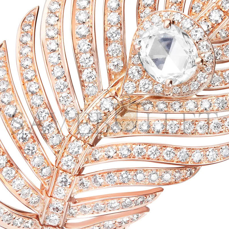 B0vcher0n plume de paon large ring jrg02807